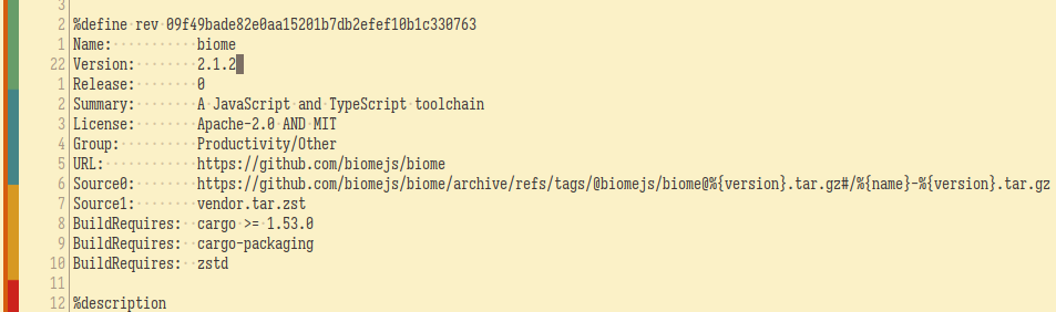 Naming scheme in SOURCE0